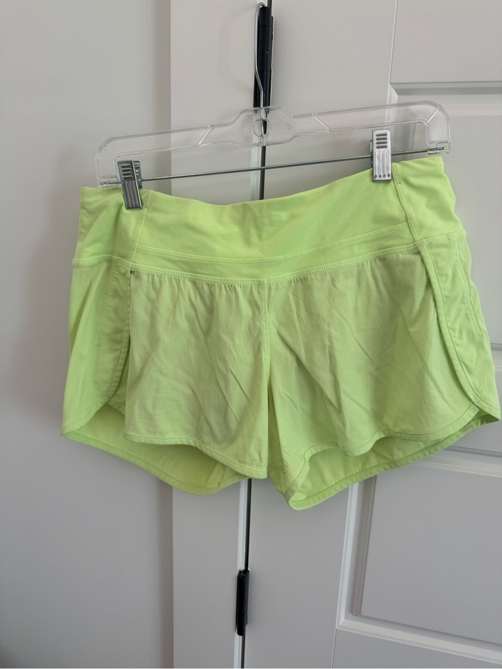 lululemon athletica Neon Lime Athletic Skort Shorts